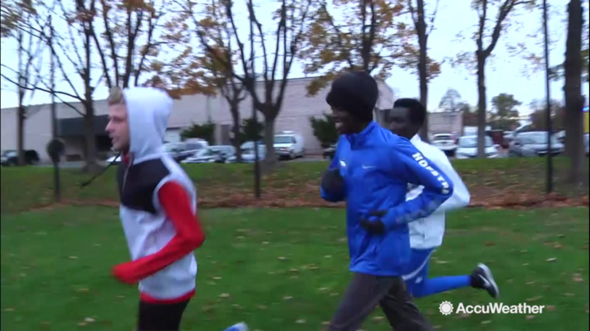 AccuWeather's Dexter Henry visited the campus of Hofstra University, in Long Island, New York, where two Kenyan members of the school's cross country team are dealing with running in cold Northeast temperatures.