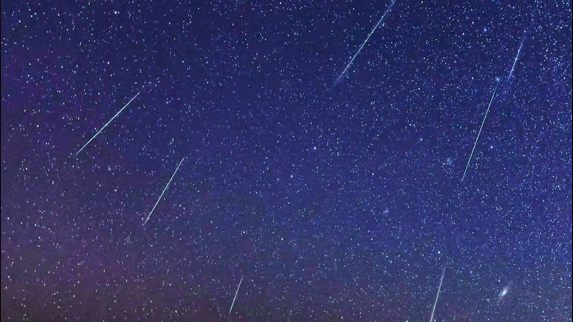 Catch the peak of the Leonid meteor shower on the night of Nov. 16-17. Shooting stars kick off the beginning of the new week with no moon to spoil the show.
