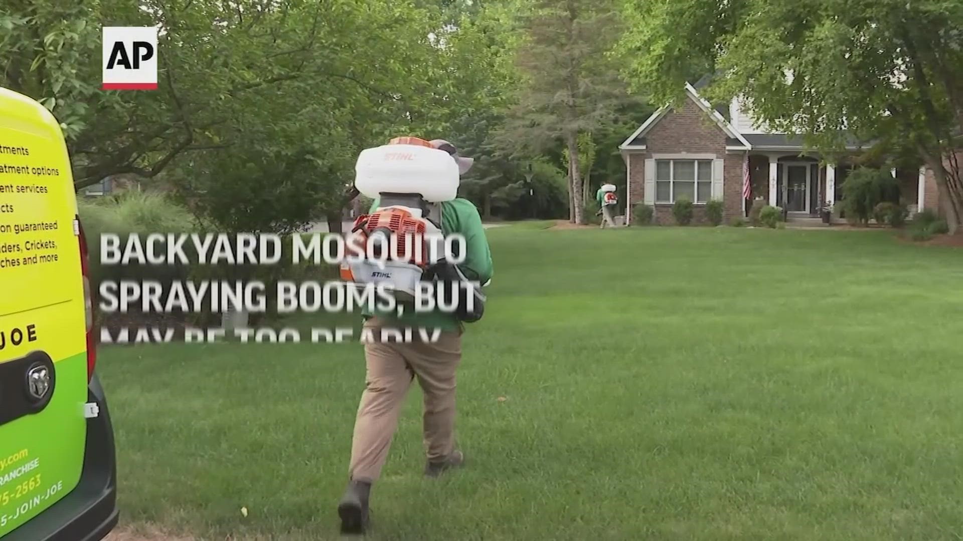 Backyard mosquito spraying booms, but may be too deadly