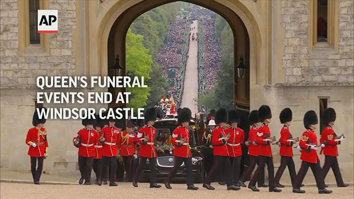 Queen's funeral events end at Windsor Castle