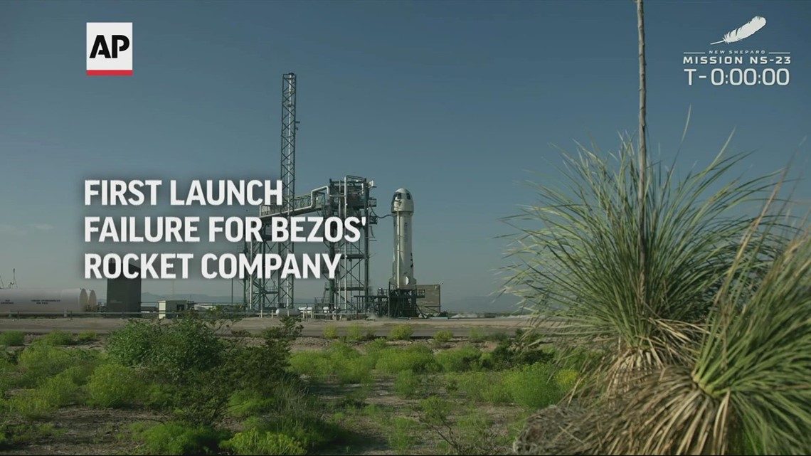 WATCH: First launch failure for Bezos' rocket company