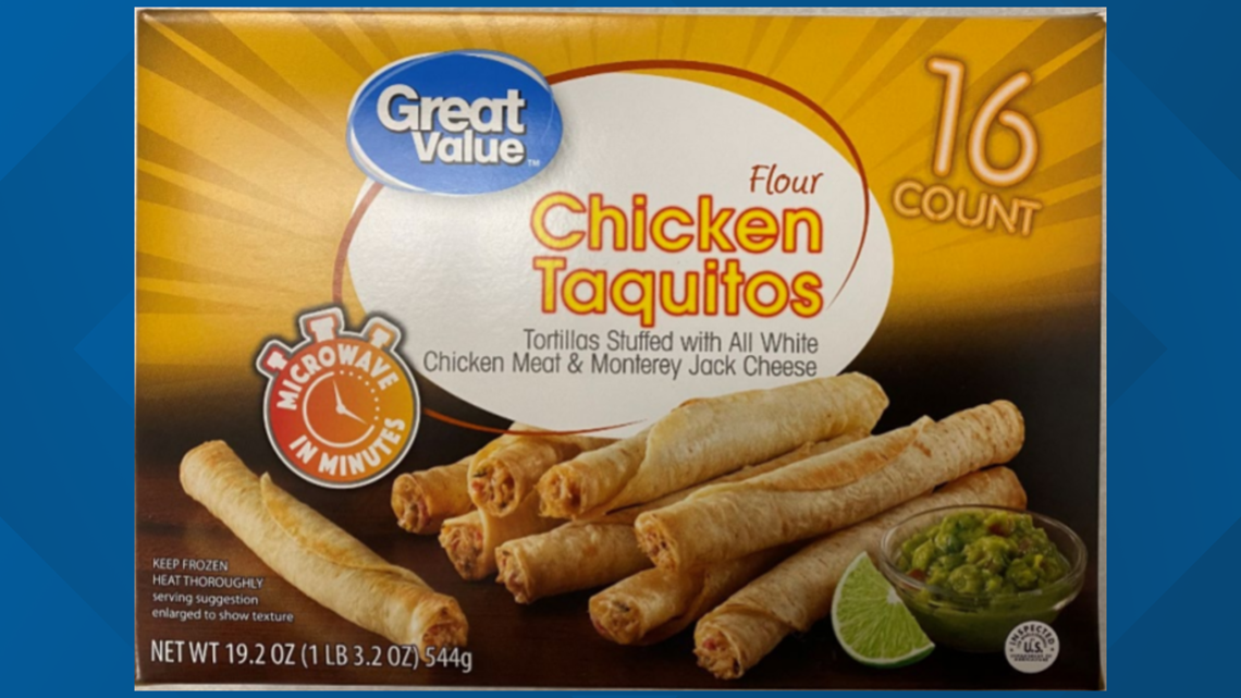 USDA issues health alert for frozen taquitos, chimichangas