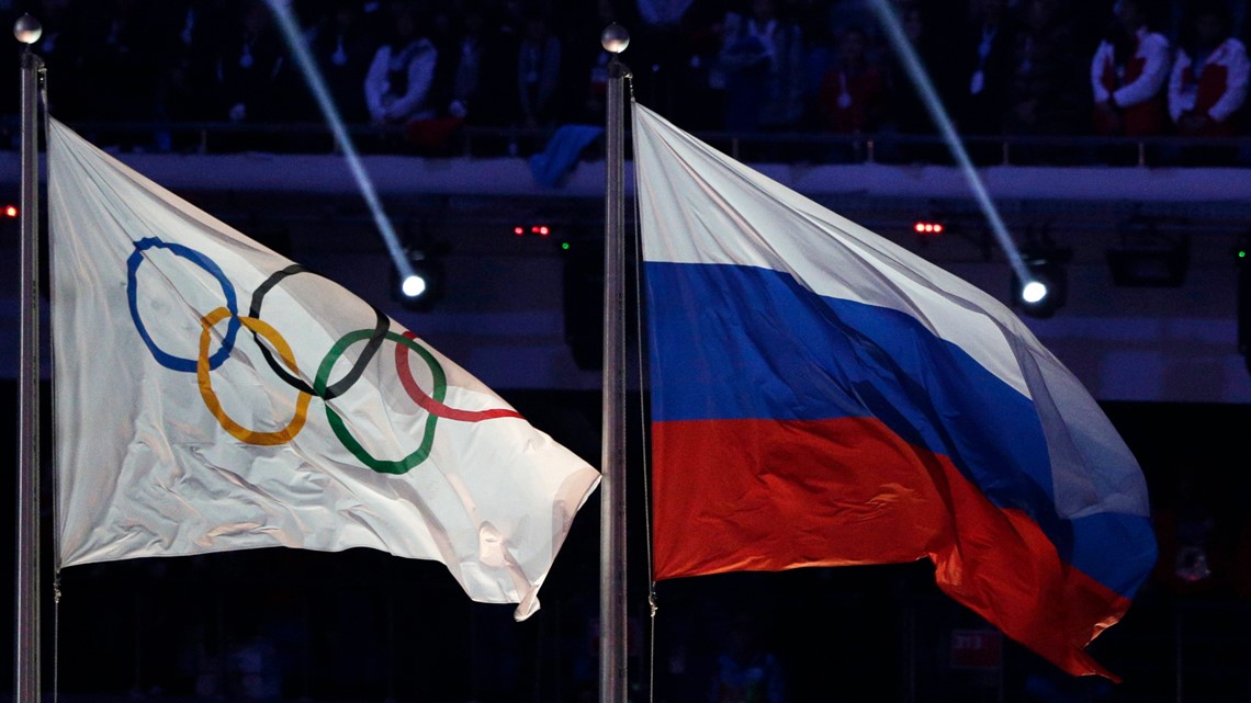 Russia banned from using its name and flag at next 2 Olympics