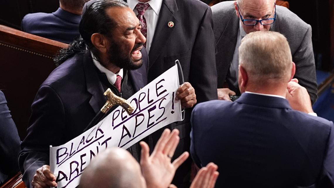 Rep. Al Green escorted out of the State of the Union