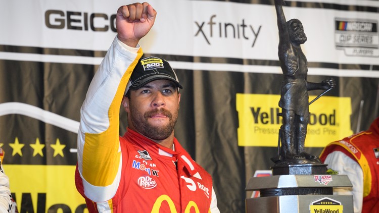Bubba Wallace is first Black driver to win NASCAR Cup Series race since 1963