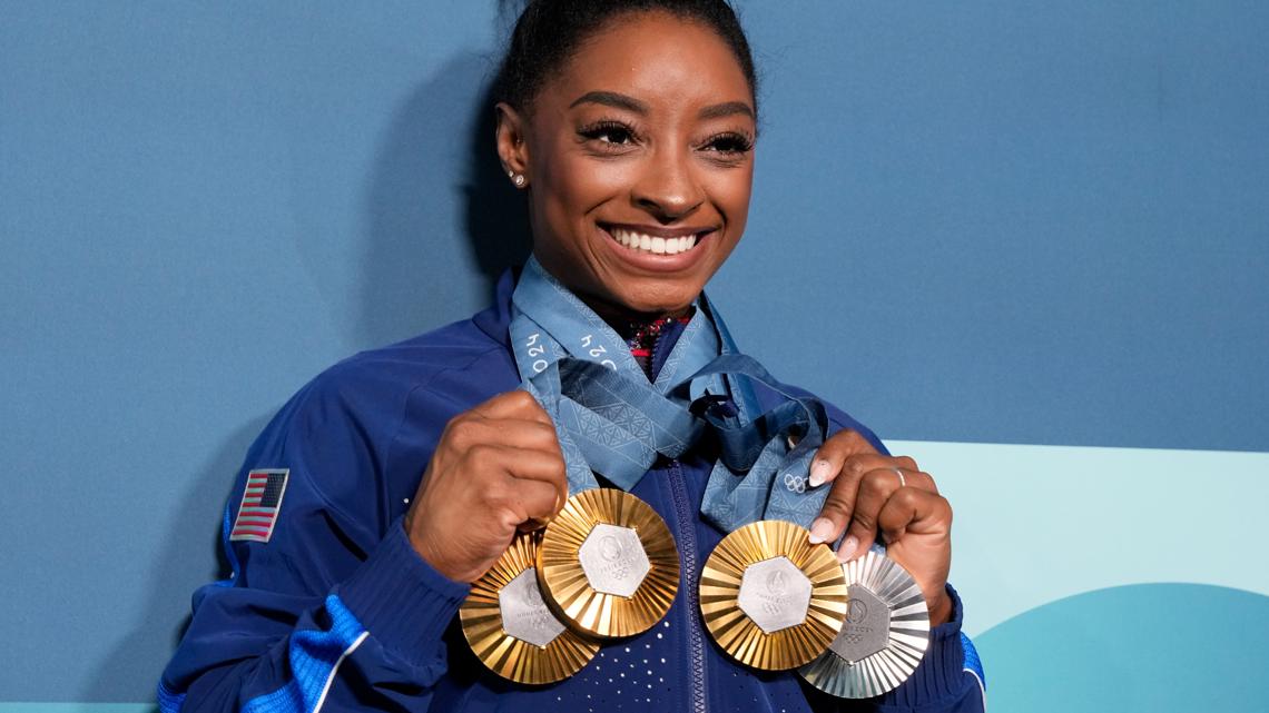 Paris Olympics gymnastics money How much did Simone Biles earn