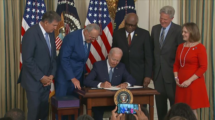 'This is a godsend to many families': Biden signs the Inflation Reduction Act