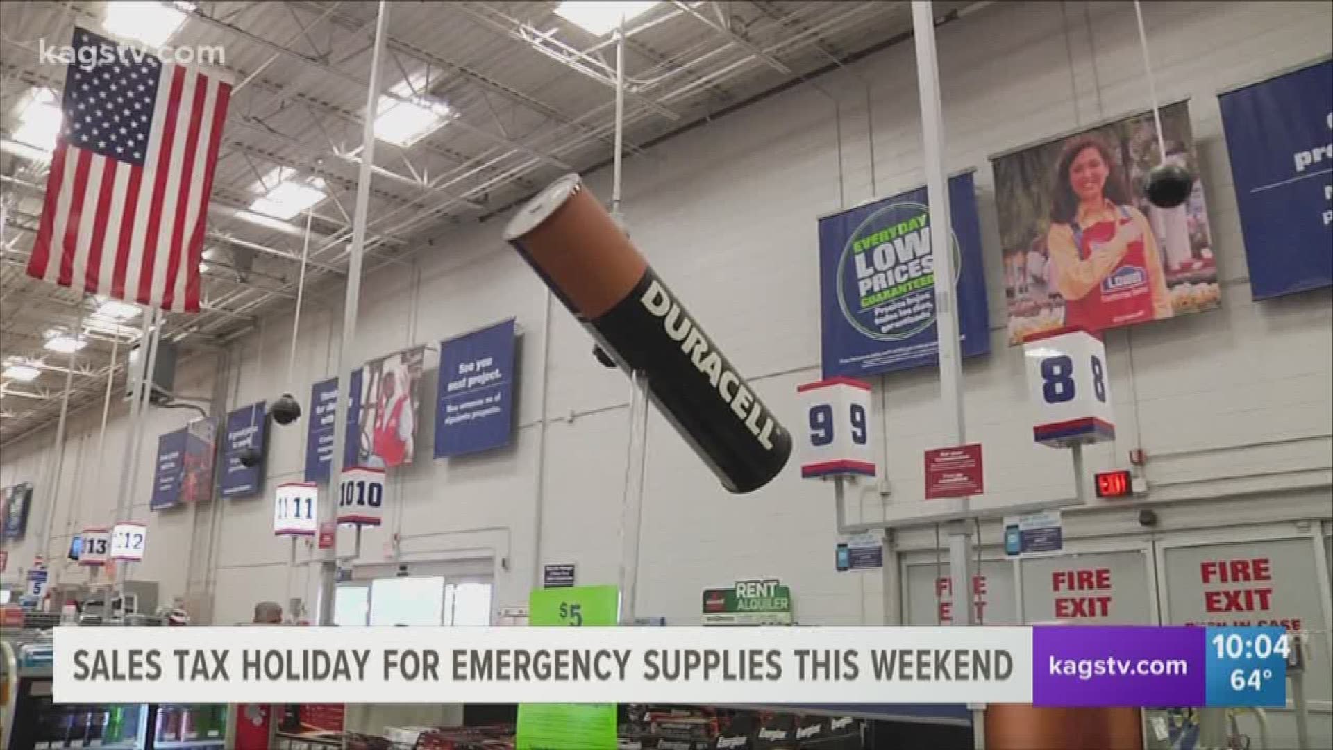 Hurricane season begins on June 1st and to help the public prepare, FEMA and the Texas State Comptroller announced that  beginning this Saturday, April 28th, until midnight on Monday, April 30th, qualifying emergency preparation supplies can be purchased