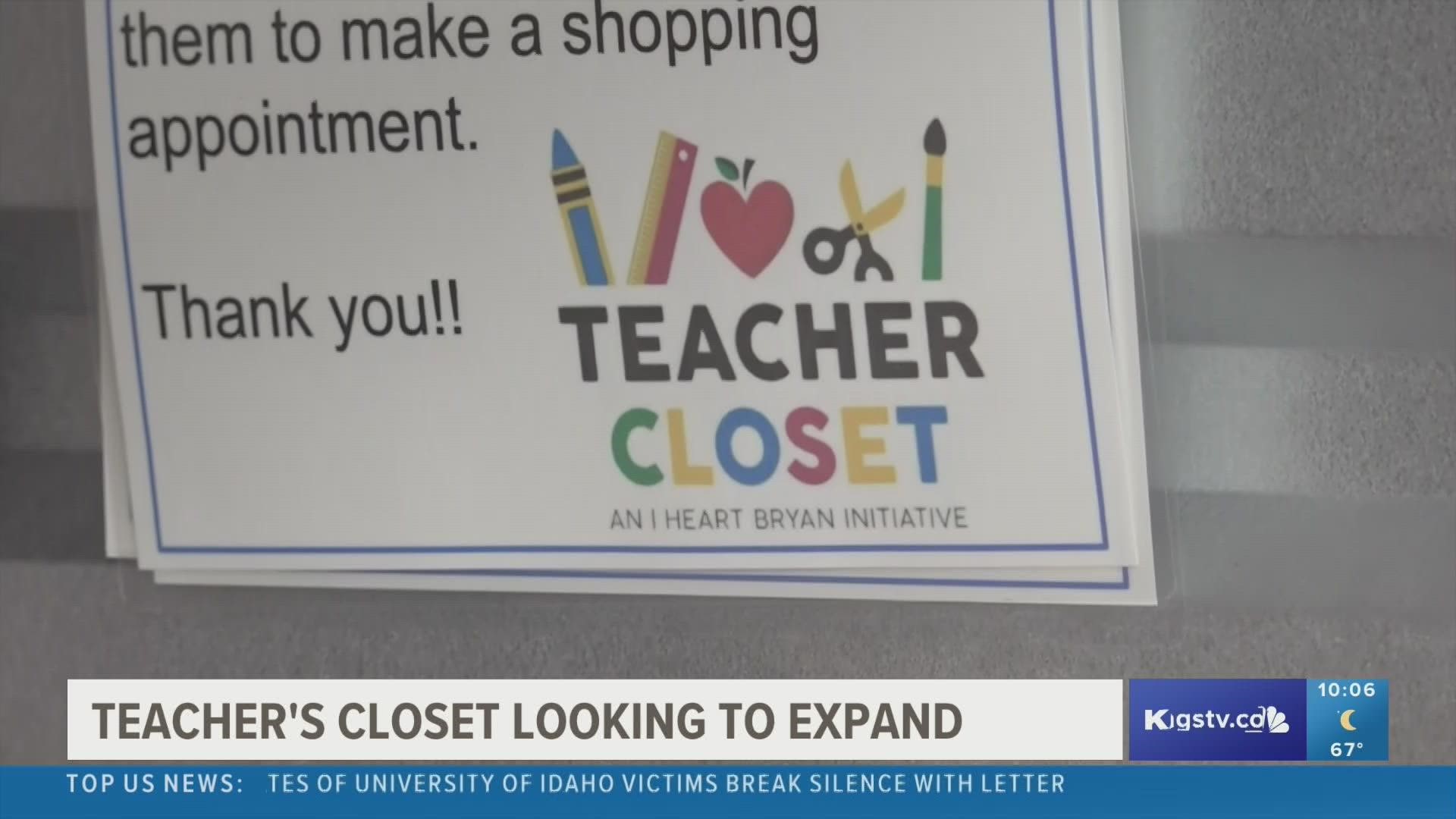 Monica Martinez, team lead at the Teacher's Closet, shared how the closet was created amid a number of struggles faced by teachers.