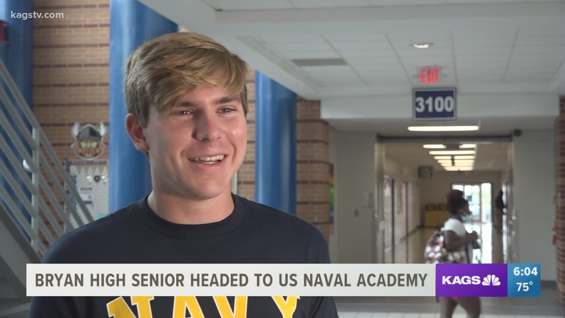Helping him get into the naval academy was Congressman Pete Sessions, who offered his congratulations in person.