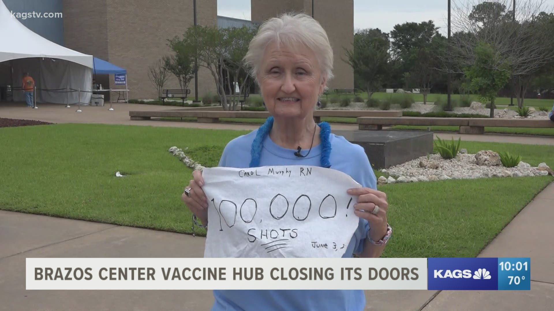 Brazos County Vaccination Hub administers 100,000th vaccine, suspends operations