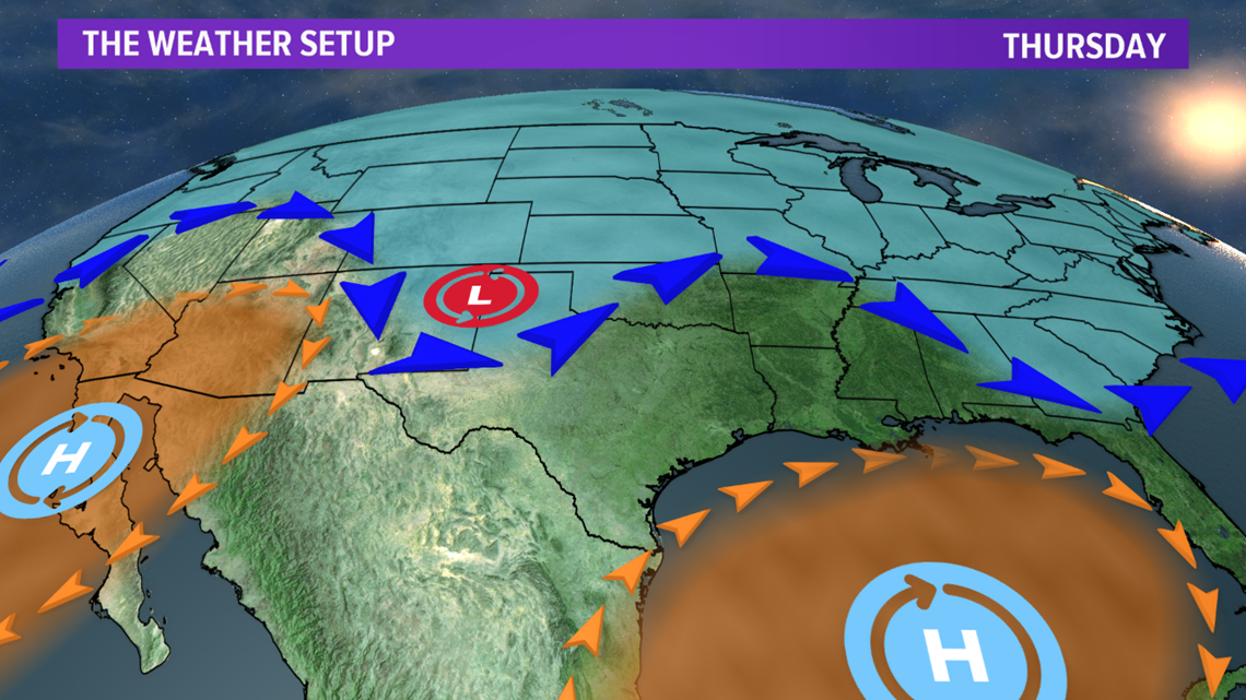 Cold front on the way to end the work week plus a return to winte ...