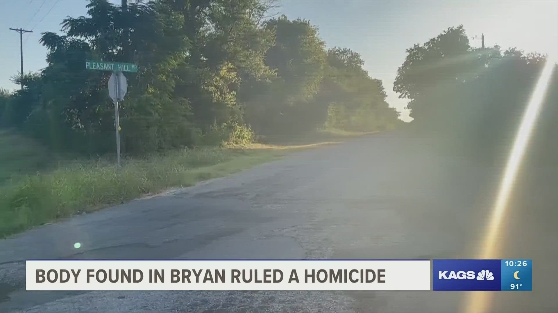 The previously reported suspicious death of a person on Wednesday on Pleasant Hill Road has now turned into a homicide investigation by Brazos County authorities.