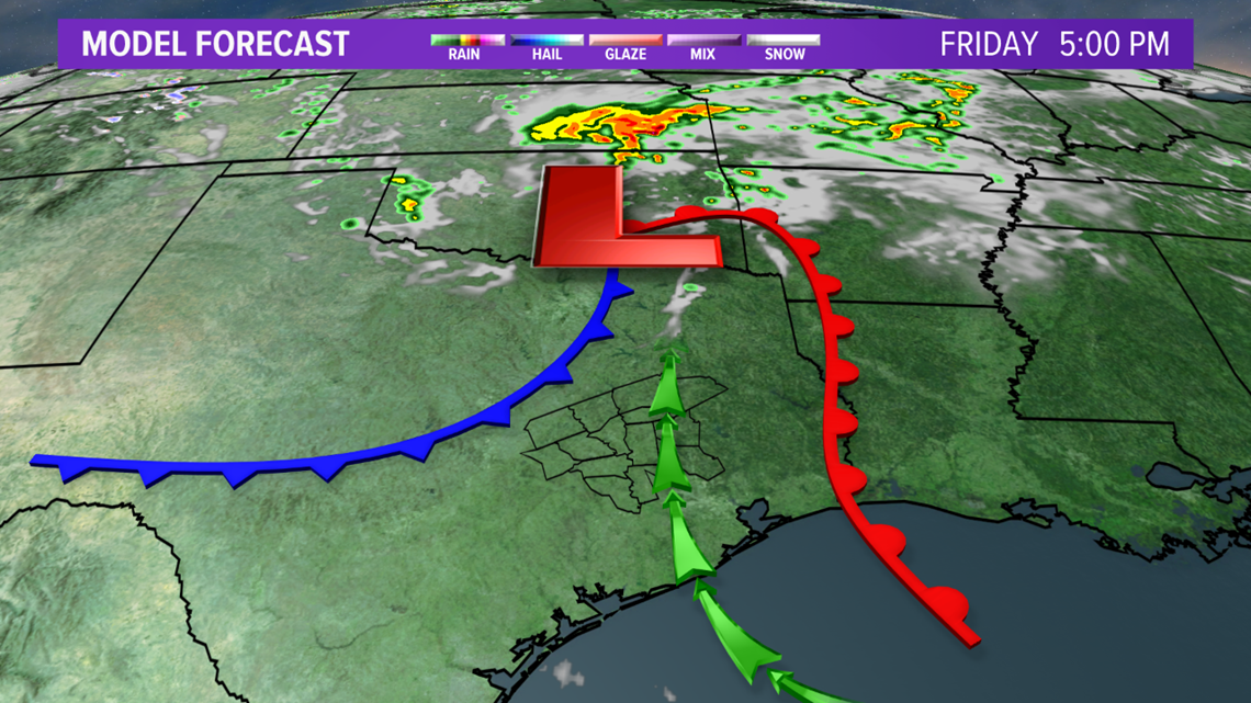 A Weak Cold Front May Spark Storms Friday But Will Set The Stage