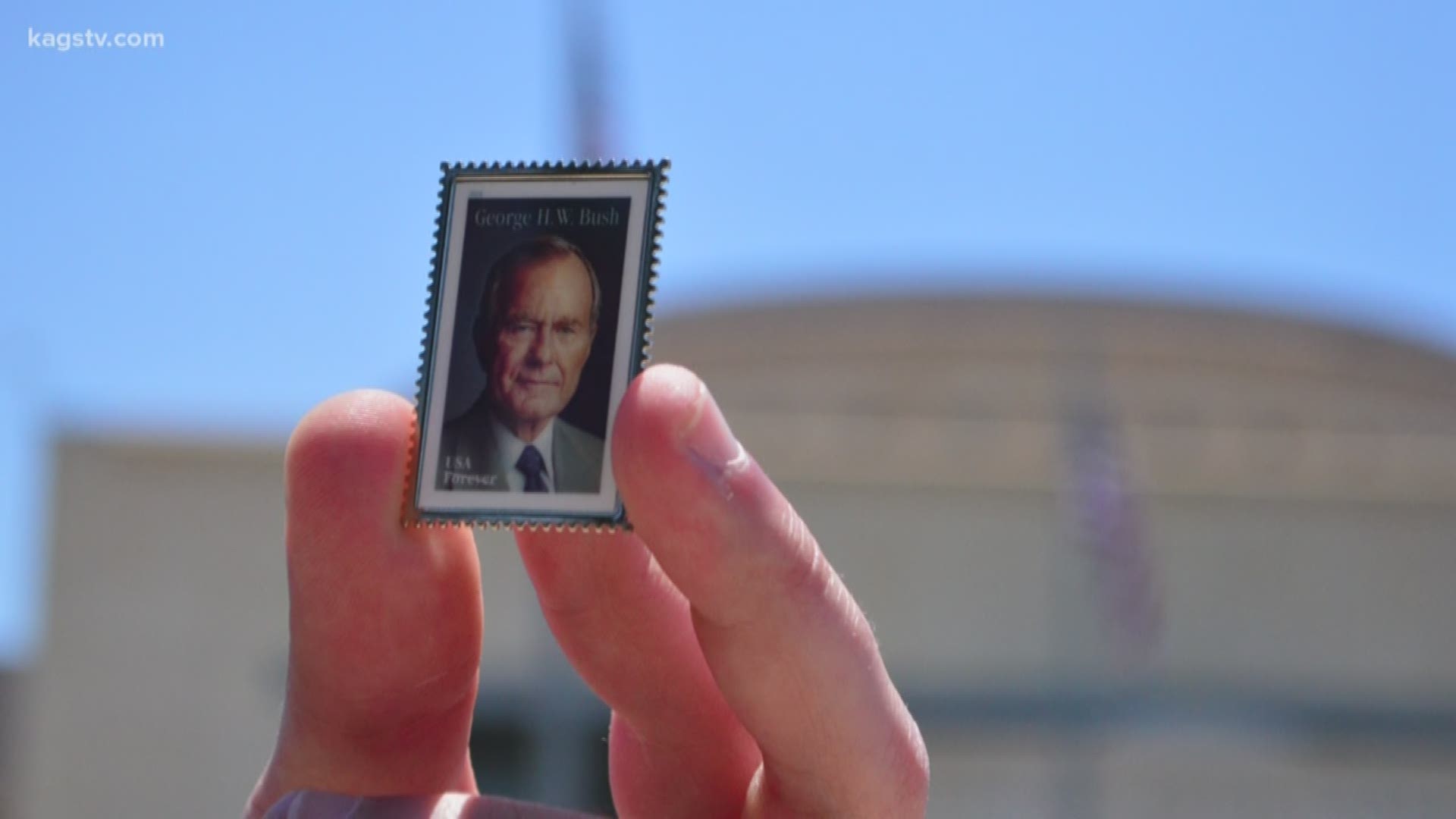 George H.W. Bush 'forever' stamp unveiled