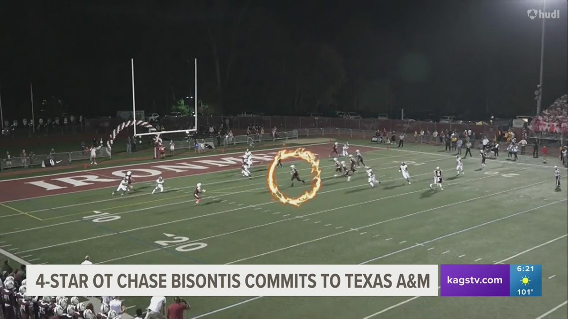 4-star offensive lineman Chase Bisontis commits to Texas A&M
