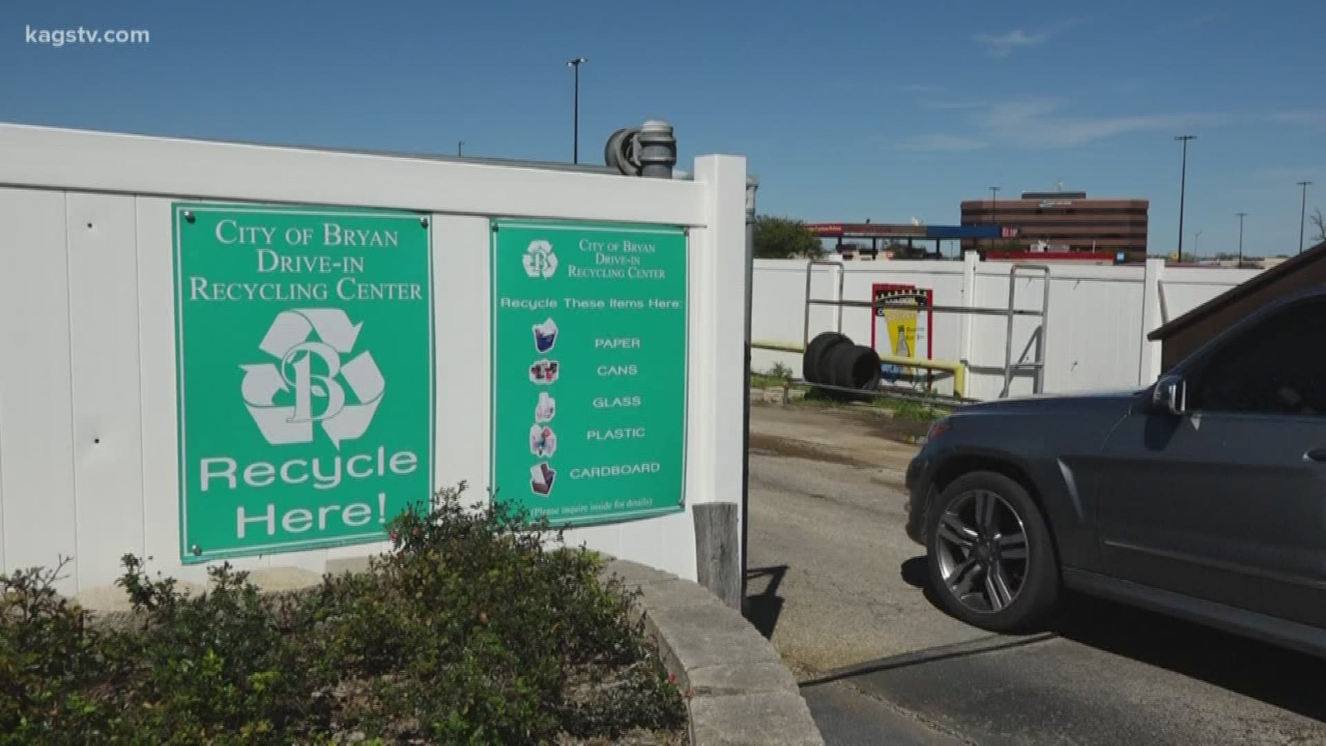 The Bryan Recycling Center in the parking lot of Walmart on Briarcrest is set to close.