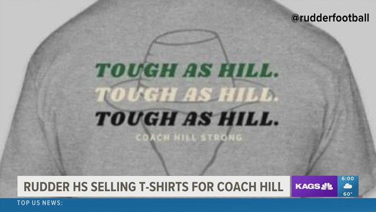 Rudder High School Football hold T-shirt sale for severely injured coach