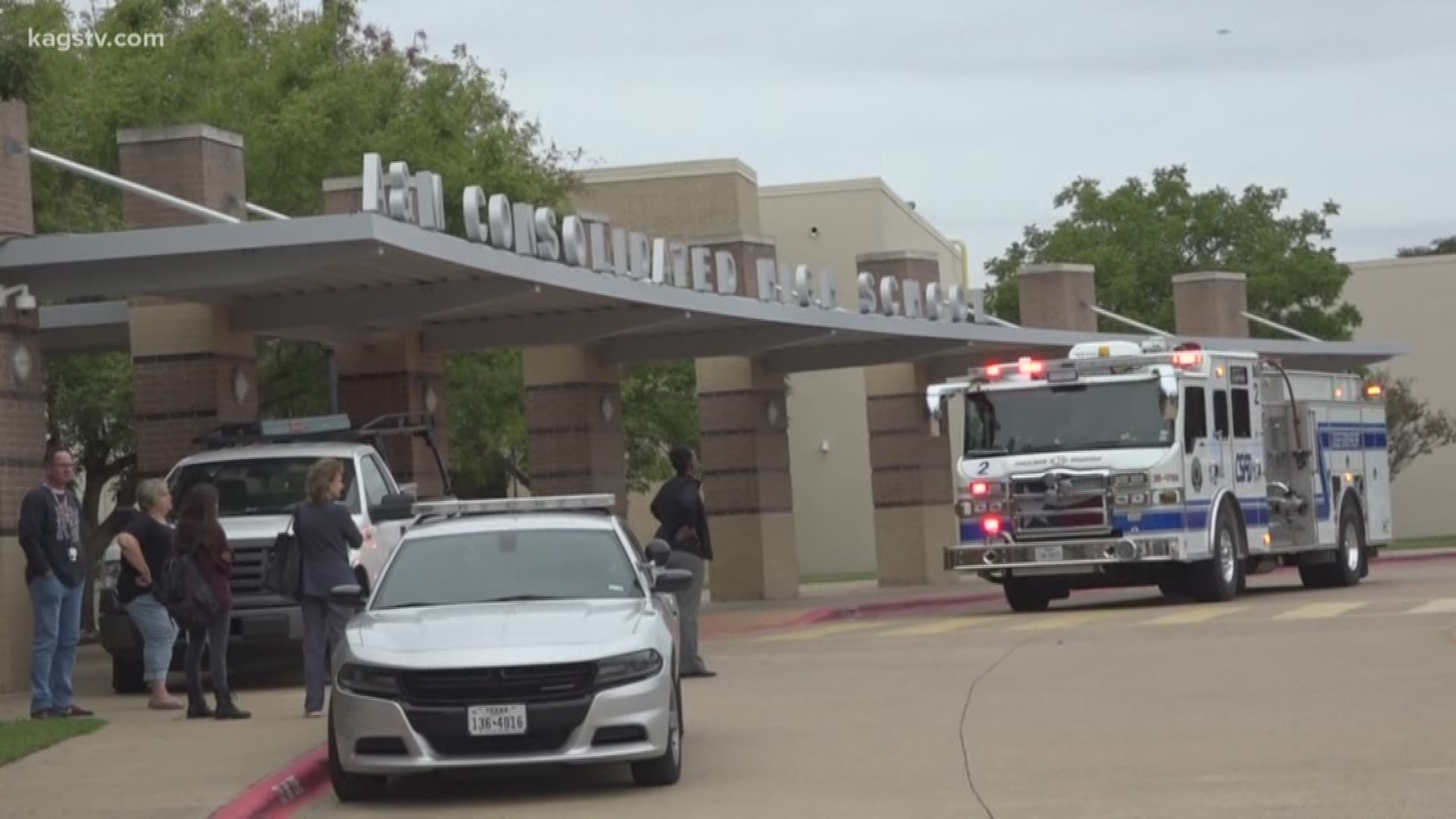 Firefighters gave the "all clear" about a half hour after responding to reports of smoke in a classroom