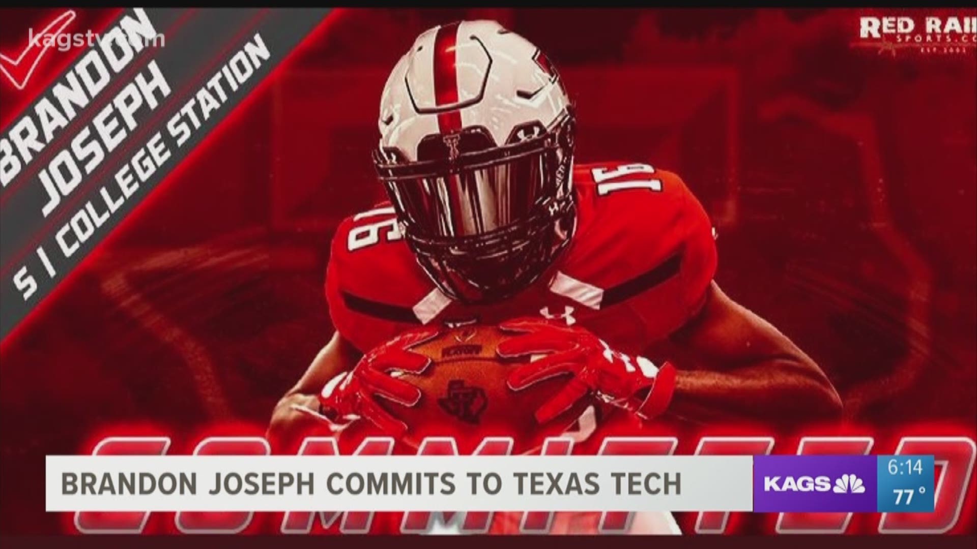 College Station safety Brandon Joseph verbally committed to Texas Tech on Monday.