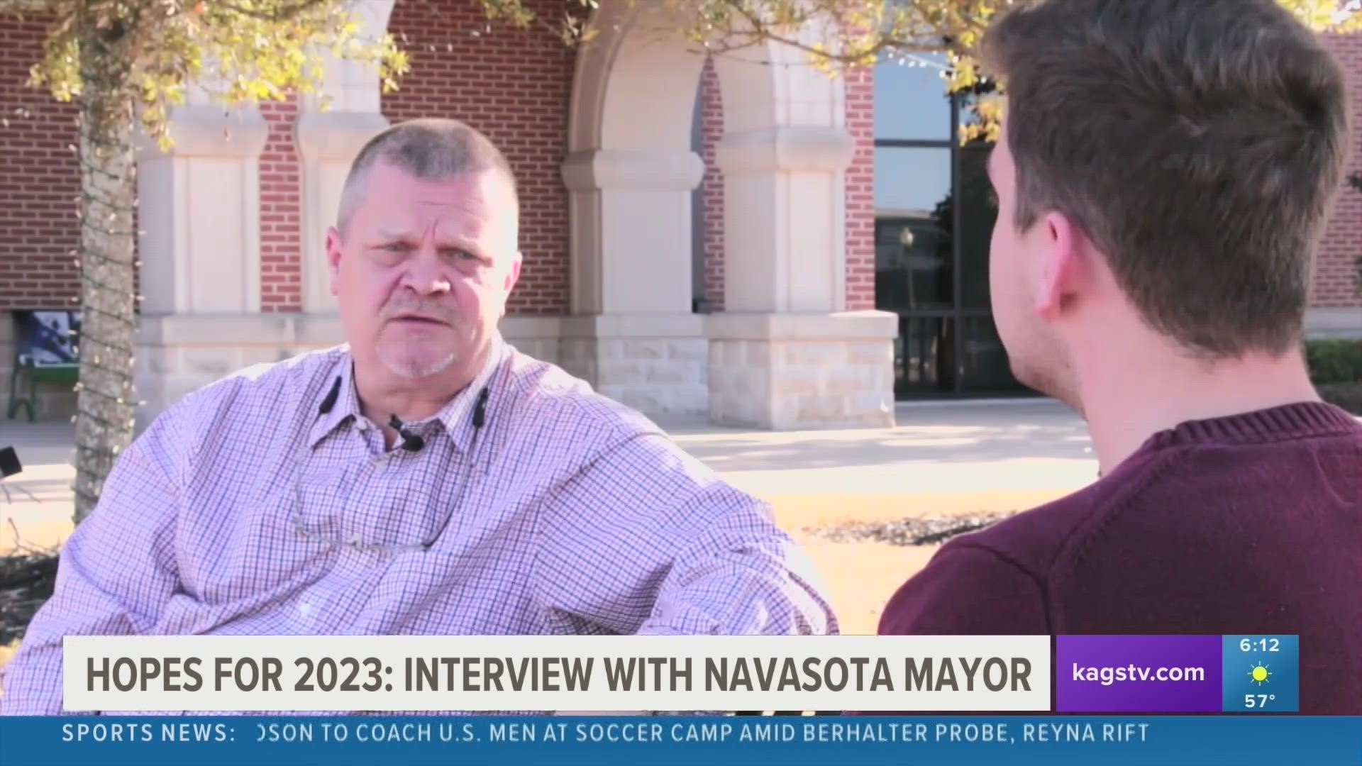 Bert Miller, Mayor of Navasota, sat down with KAGS discussing economic development, cutting down crime, and events set for the city in 2023.