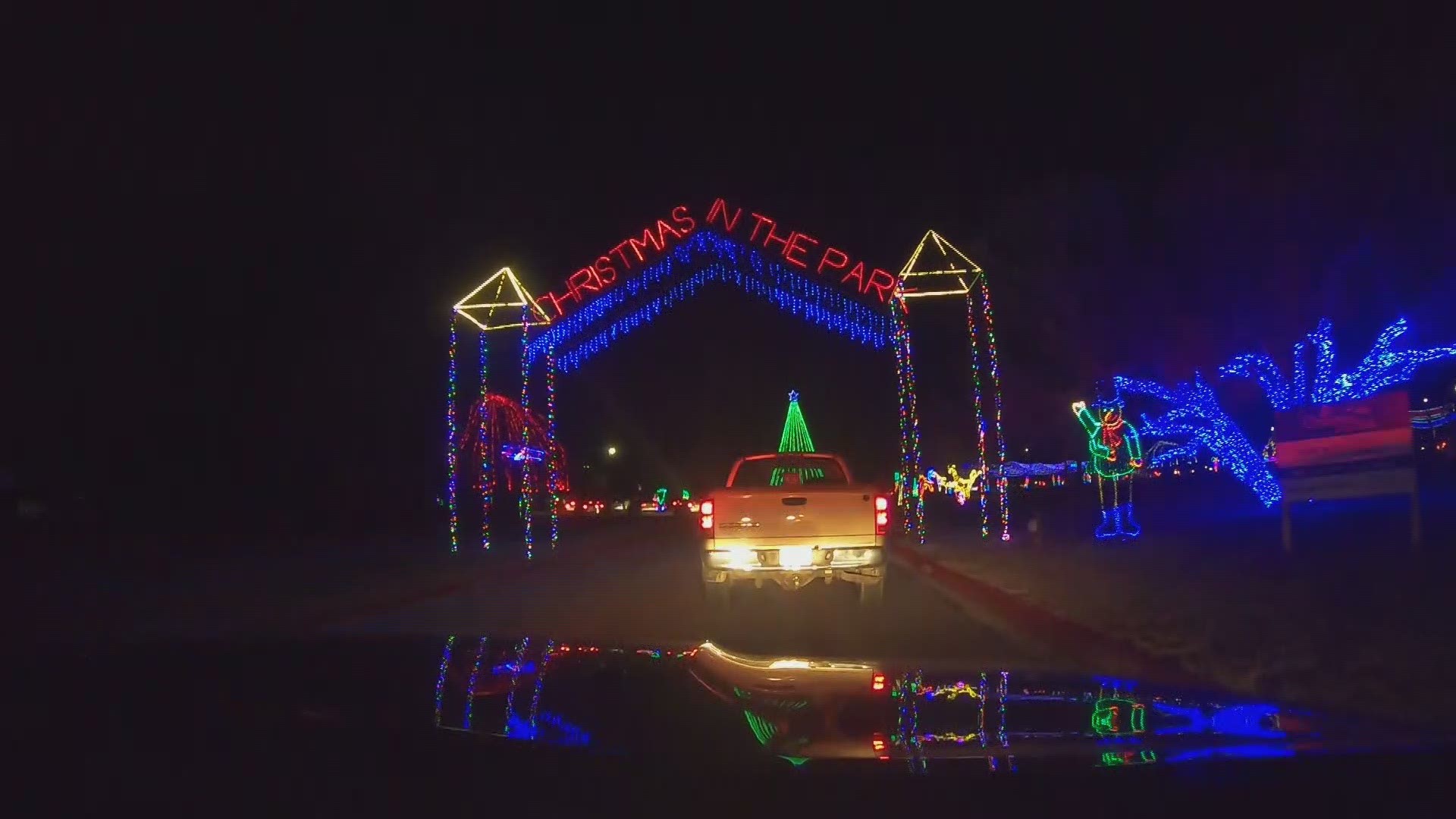 The City of College Station has decorated Stephen C. Beachy Central Park with more than a million lights for people to drive by and enjoy Dec. 4 - 5 from 6 - 11 pm.