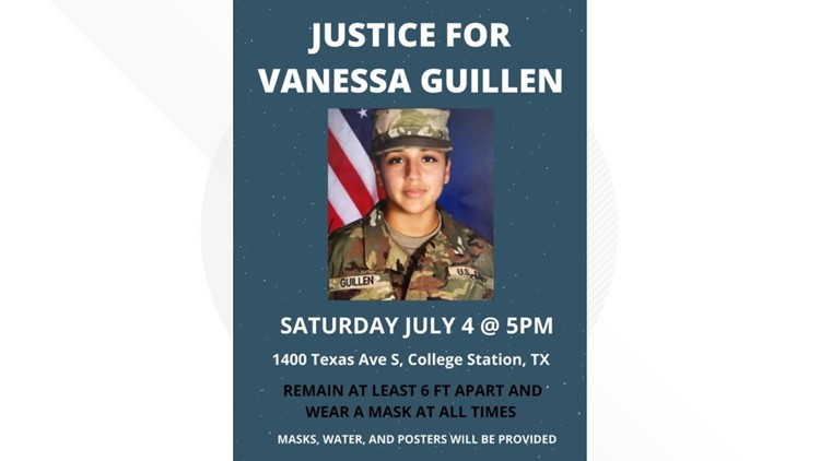 Protest For Vanessa Guillen On 4th Of July In College Station