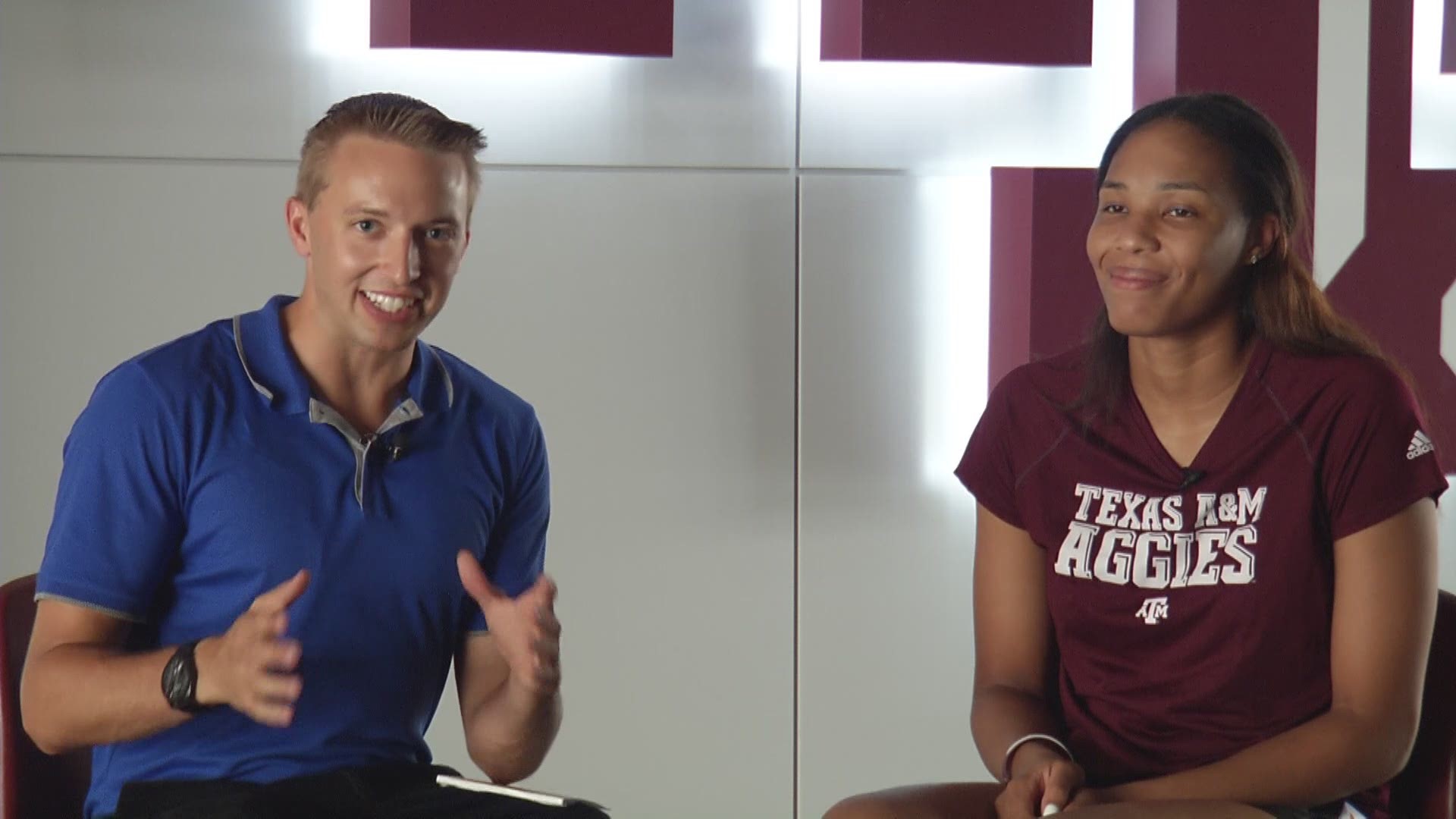 KAGS sports reporter Mike Lucas sits down with Texas A&M women's basketball forward N'dea Jones about the summer workouts and expectations for the upcoming season.