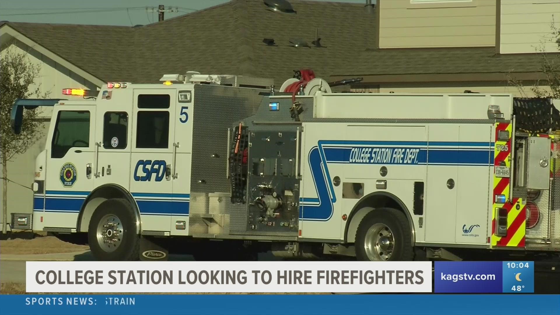 The College Station Fire Department is ringing in the new year with a new hiring effort to help meet the current demand for new firefighters and EMS workers.