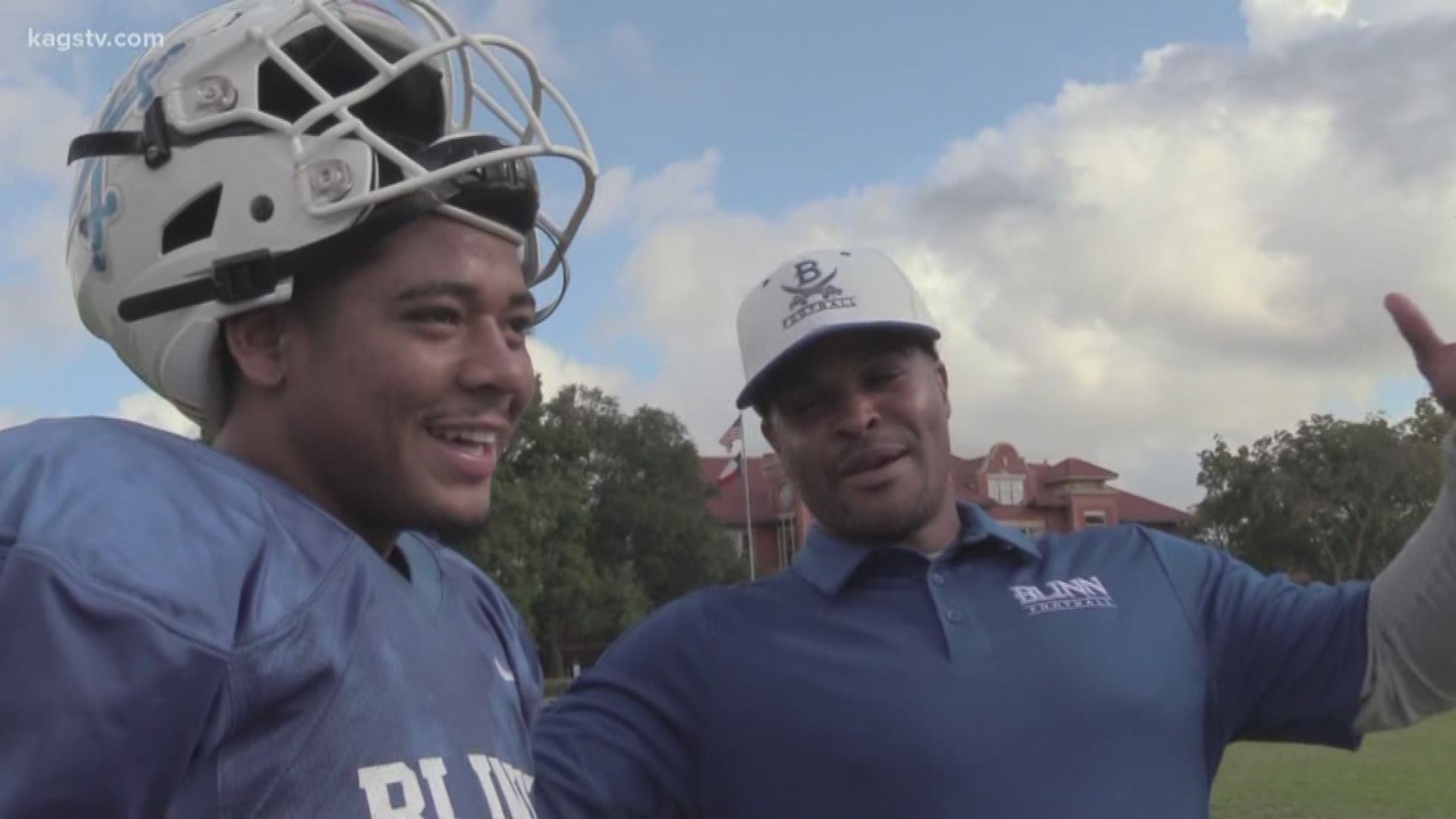 Blinn head coach Ryan Mahon added a unique piece to his coaching staff this season. Here's the story of "Home Run" hire Quentin Griffin.
