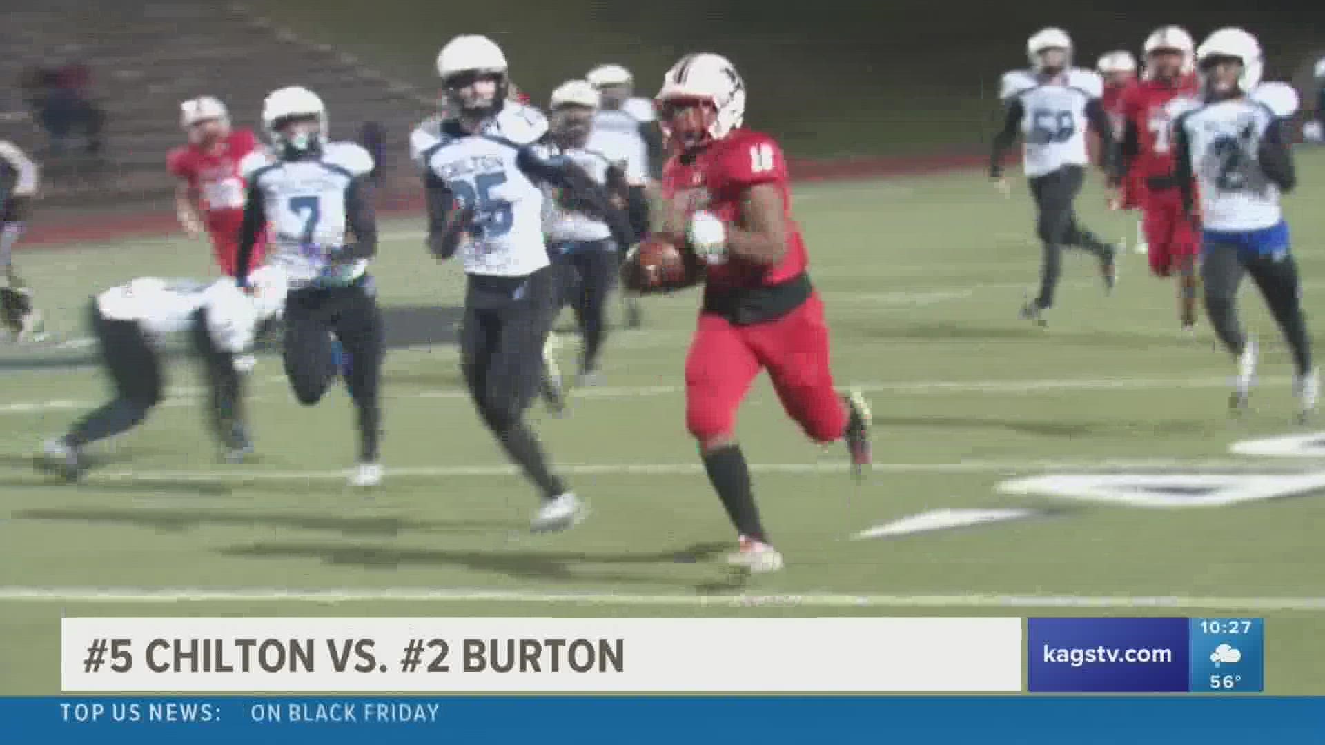 #2 Burton defeats #5 Chilton, 7-0