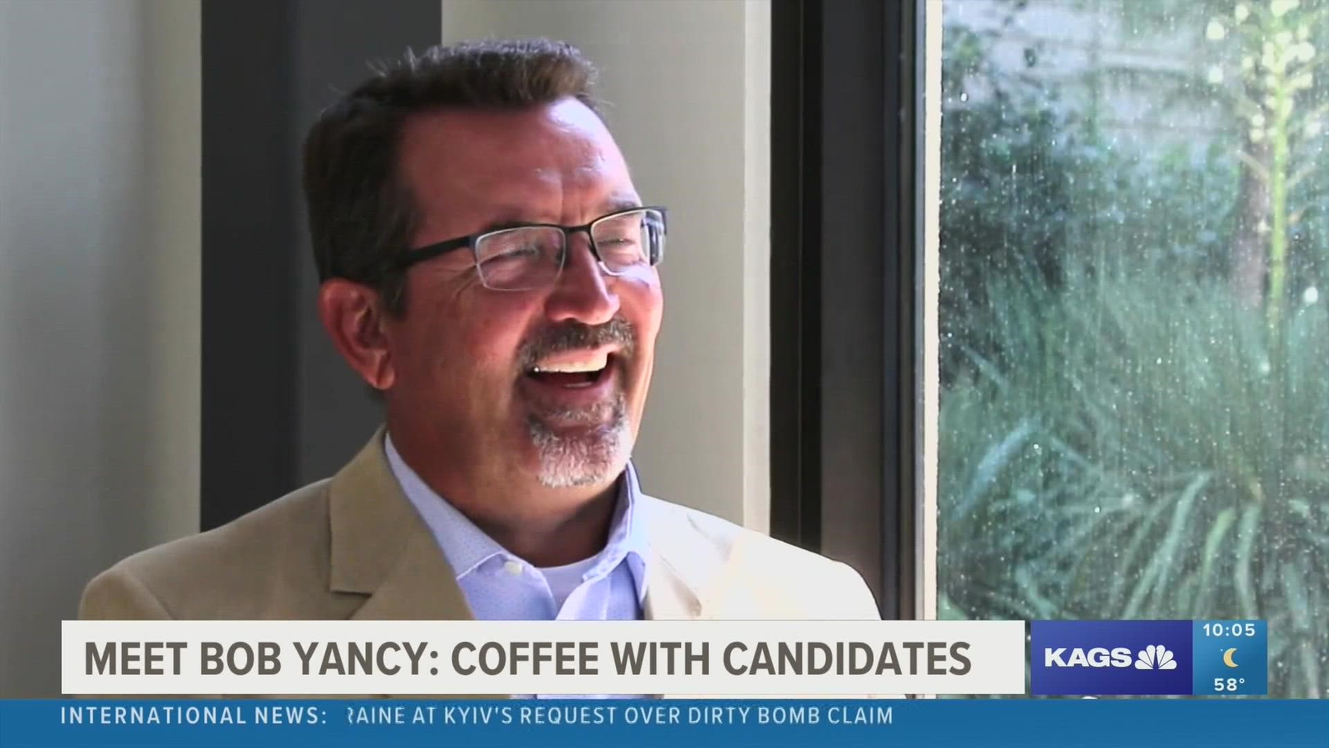 Bob Yancy, who previously served as a Public Information Officer for the City of College Station, has decided to run for Place 5 on the city council.
