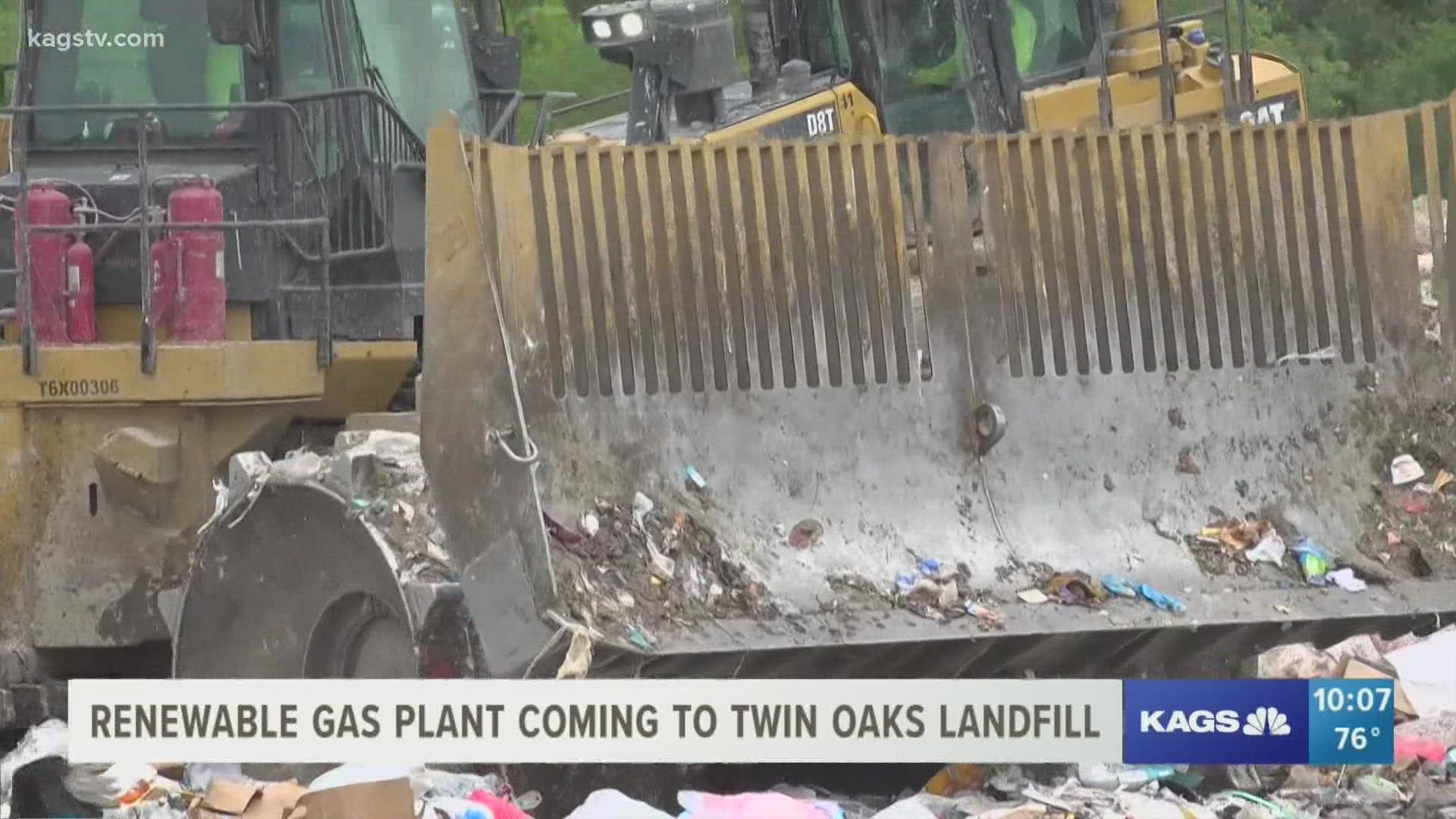 The gas that comes from the landfill will be processed and distributed into the natural gas pipeline.