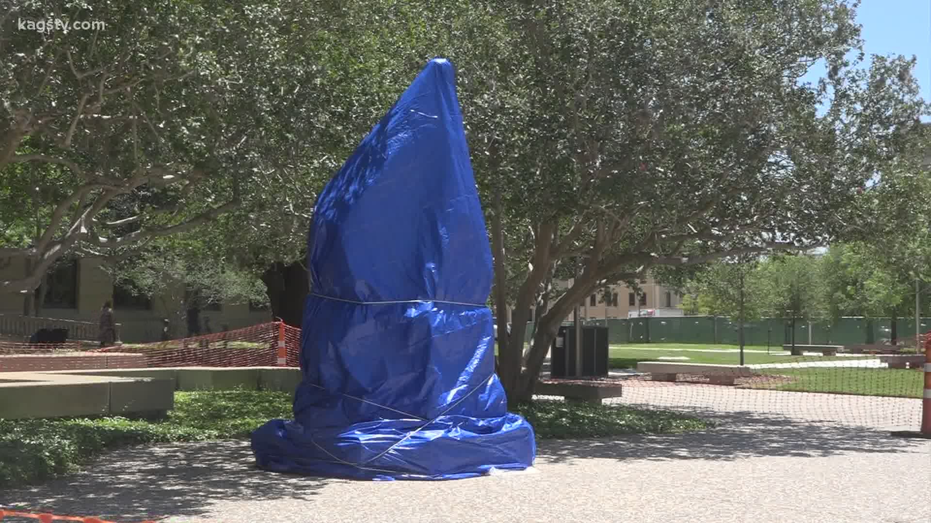 "Sully" statue vandalized, TAMU police investigating