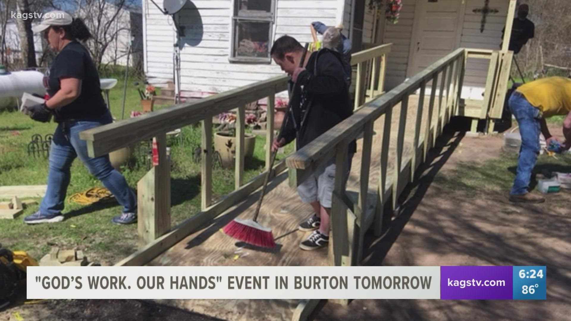 Plans were made and dozens of volunteers lined up for Saturday’s big workday in Burton