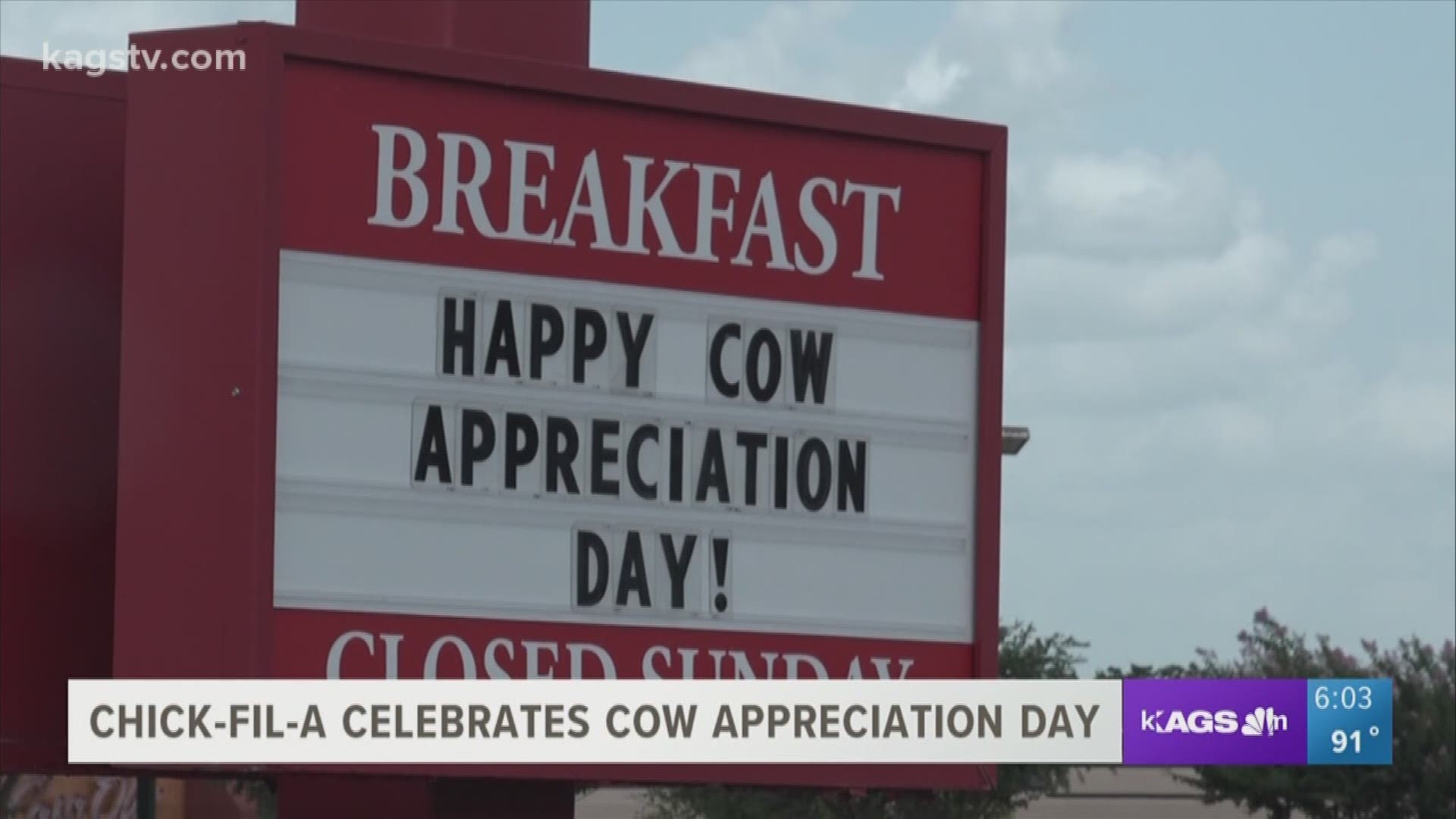 Many in the Brazos Valley got some free Chick-Fil-A today. KAGS Kacey Bowen tells you how.