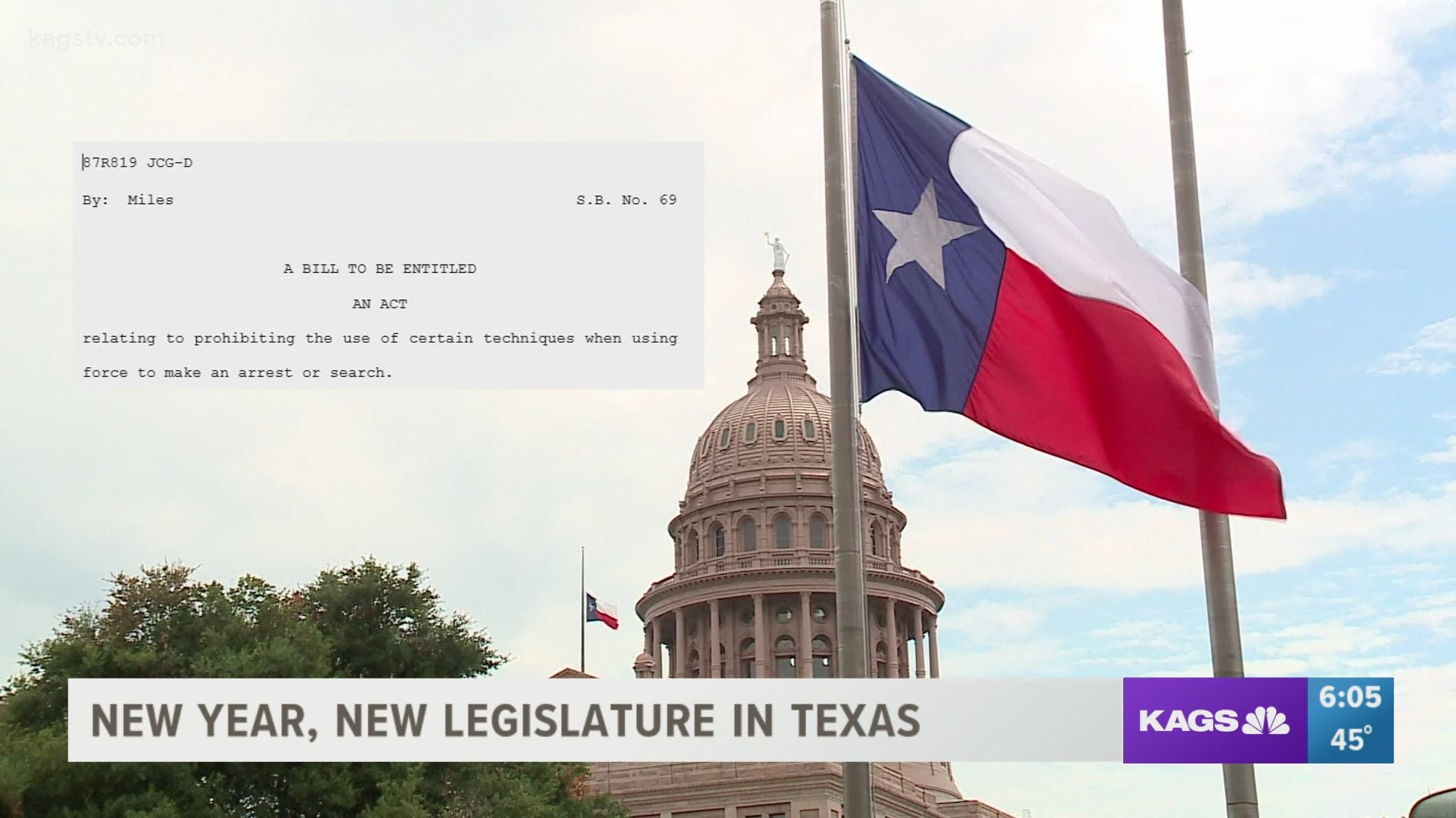 Texas’ 87th Legislative Session is scheduled for January 12, 2021.