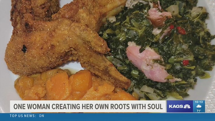 A black business owner is cooking up the roots of soul food in the dream of owning her own business one day