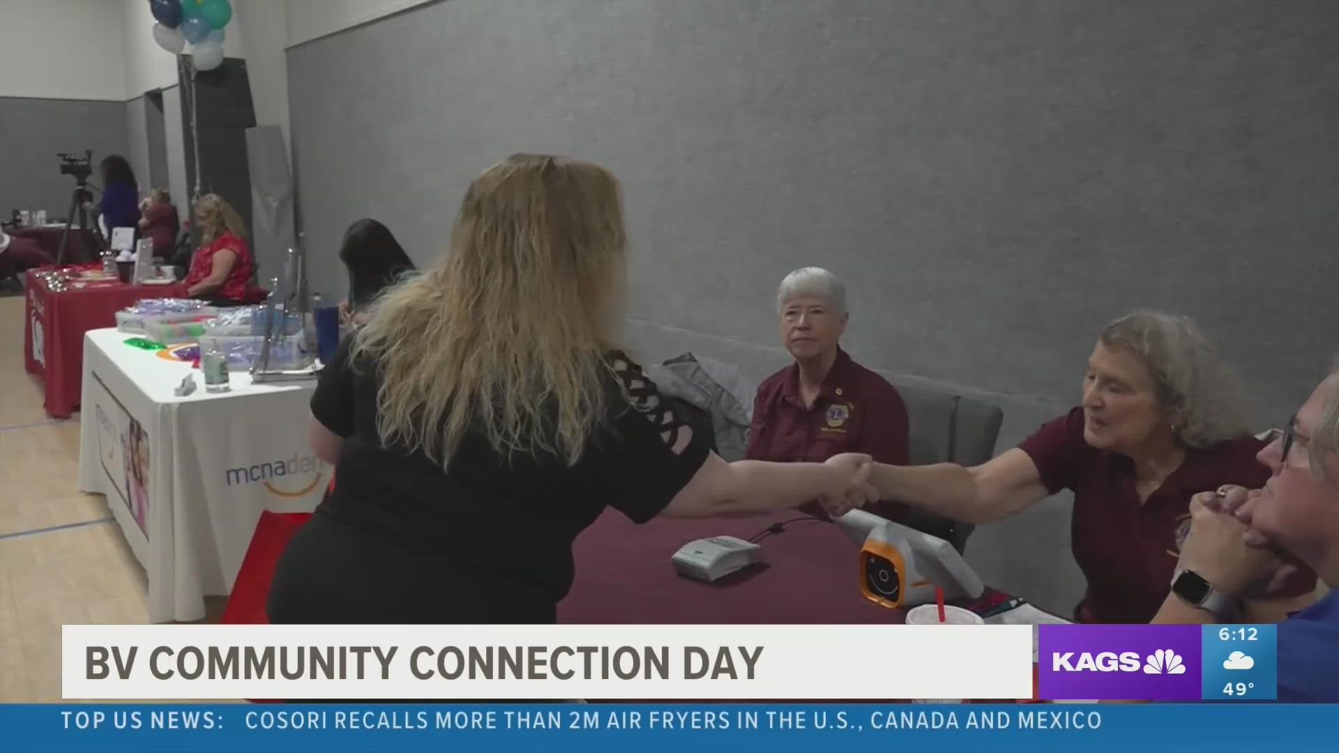 Over 40 organizations attended the first Brazos Valley Community Connection Day at the First Baptist Church in Bryan to offer a wide range of services to residents.