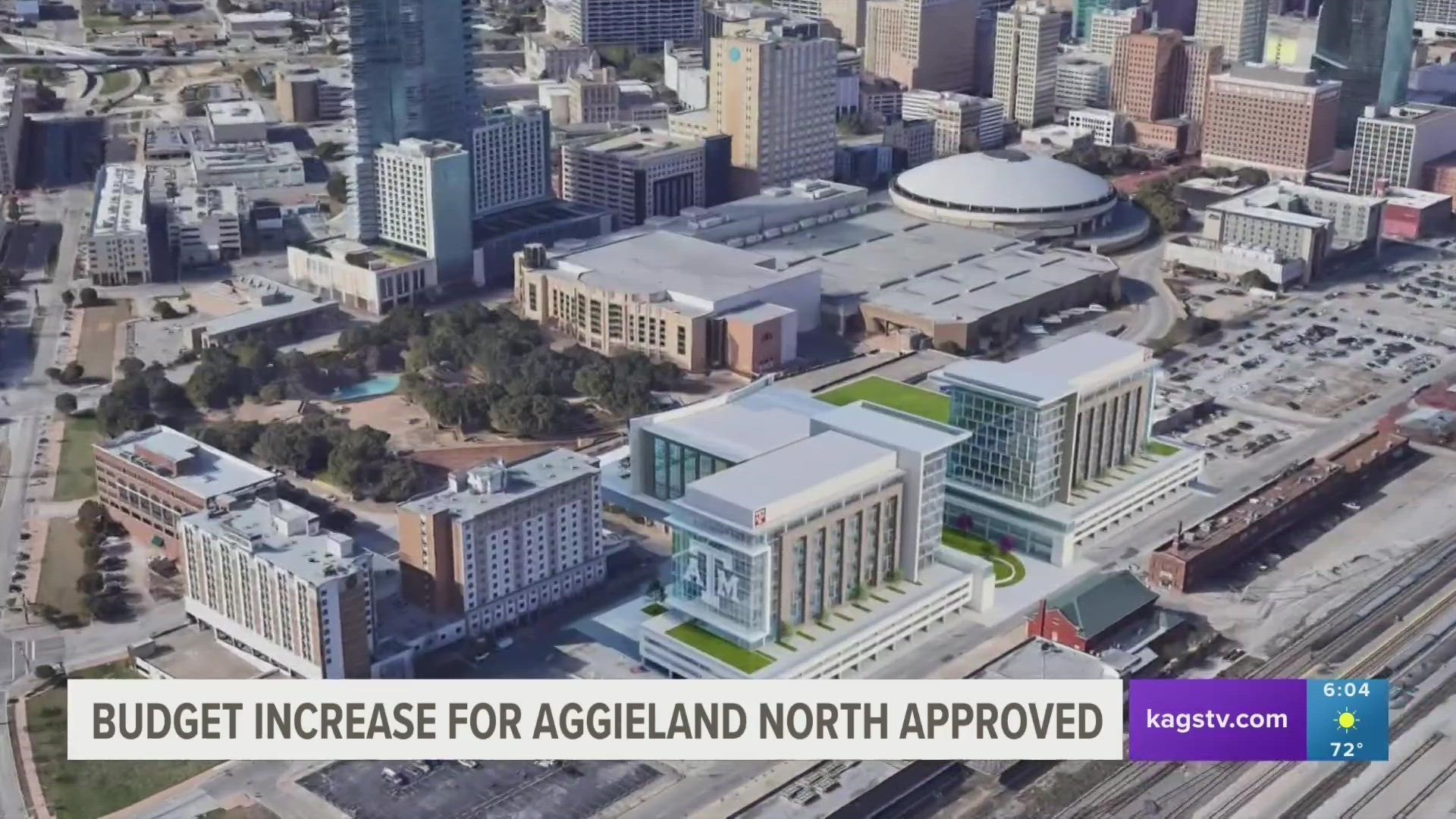 In the Board of Regents meeting on Thursday, the budget for the construction of the Texas A&M Fort Worth urban was nearly doubled for the first phase of the project.