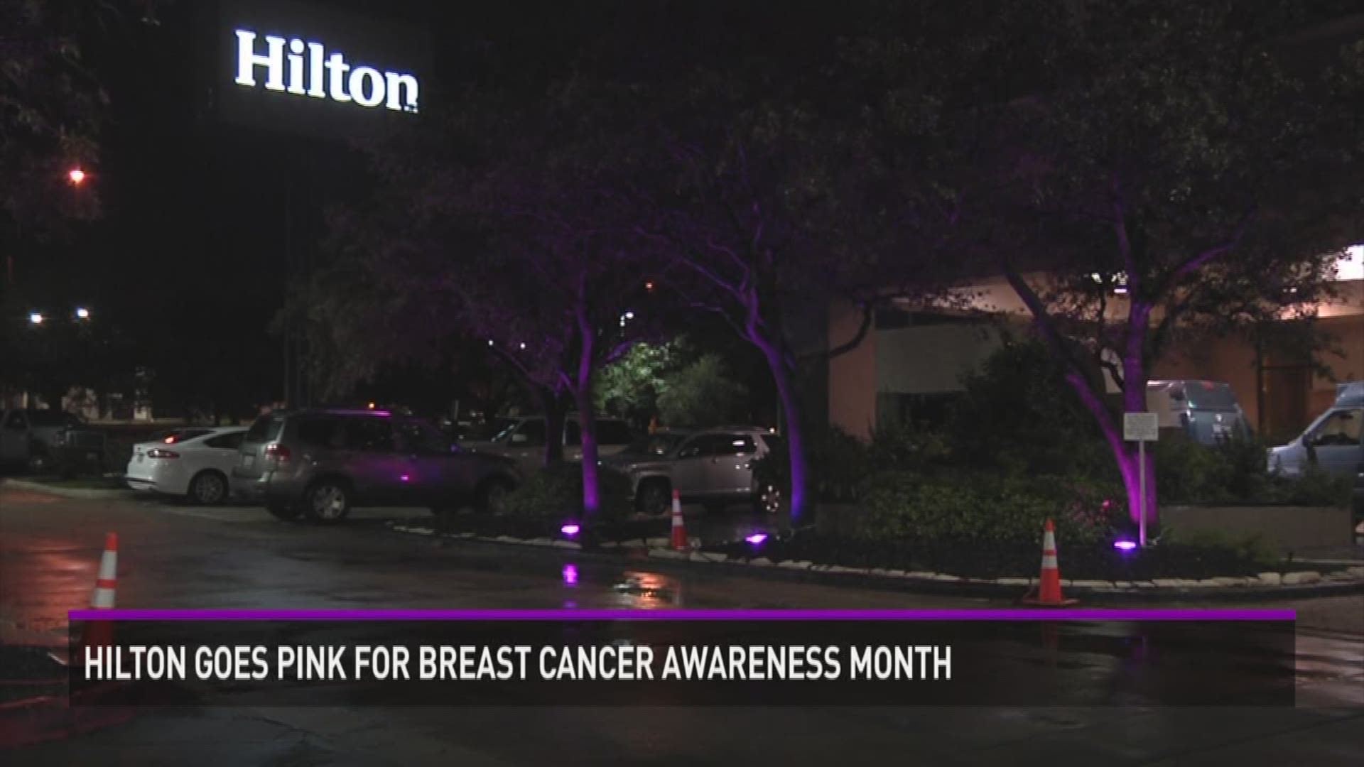 The College Hilton is raising money to help fight breast cancer. 