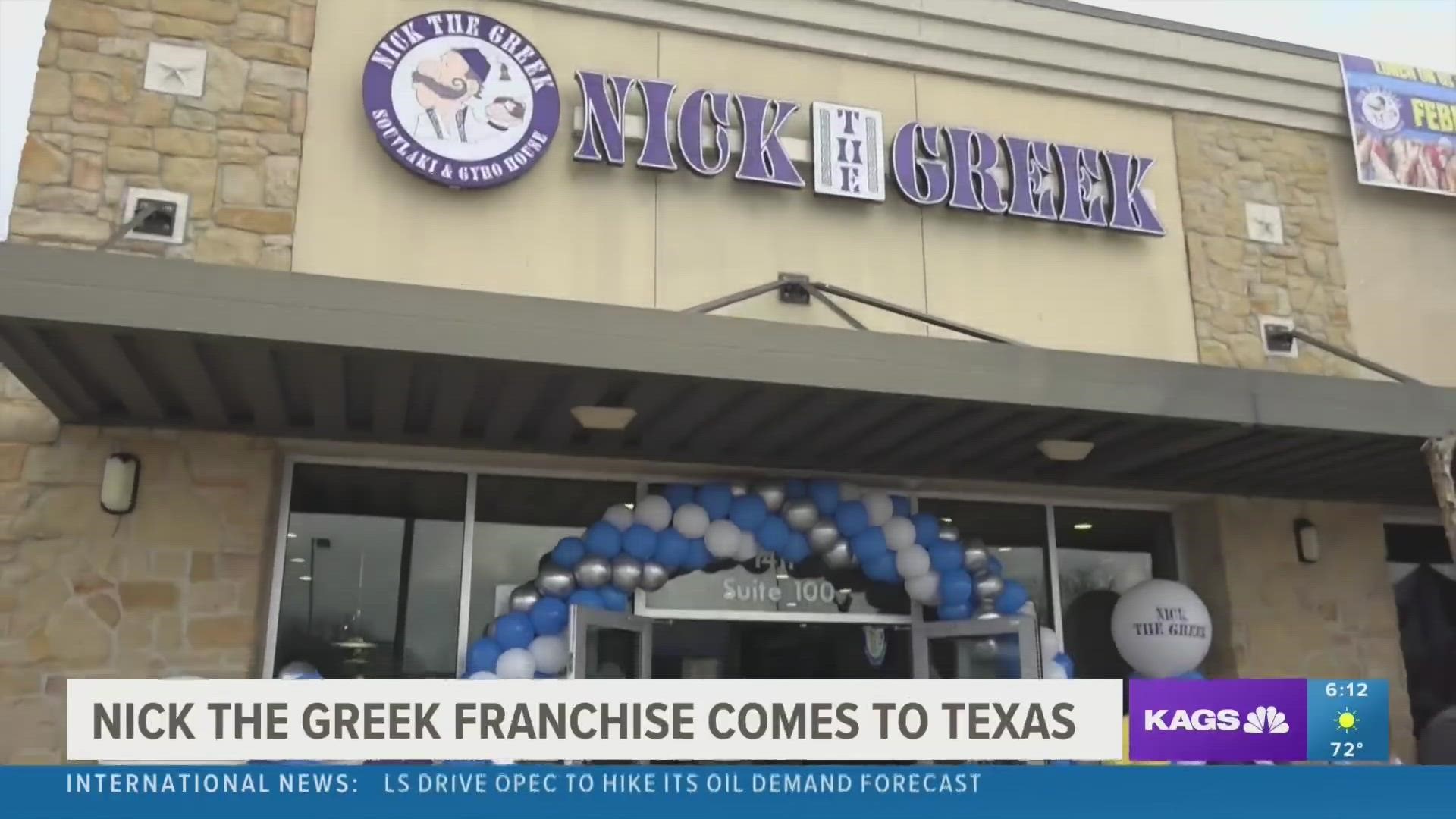 The Greek inspired franchise had its grand opening today at its new College Station location.