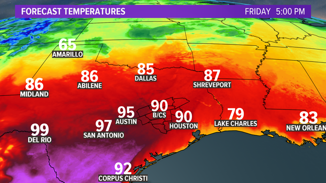 A Weak Cold Front May Spark Storms Friday But Will Set The Stage
