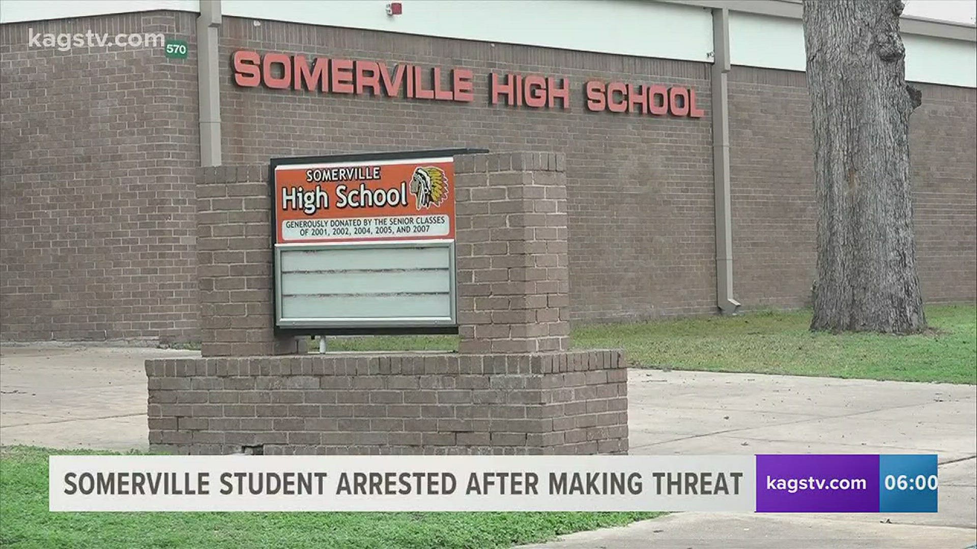 In Somerville a student was arrested on misdemeanor charges for making a terroristic threat against the school.