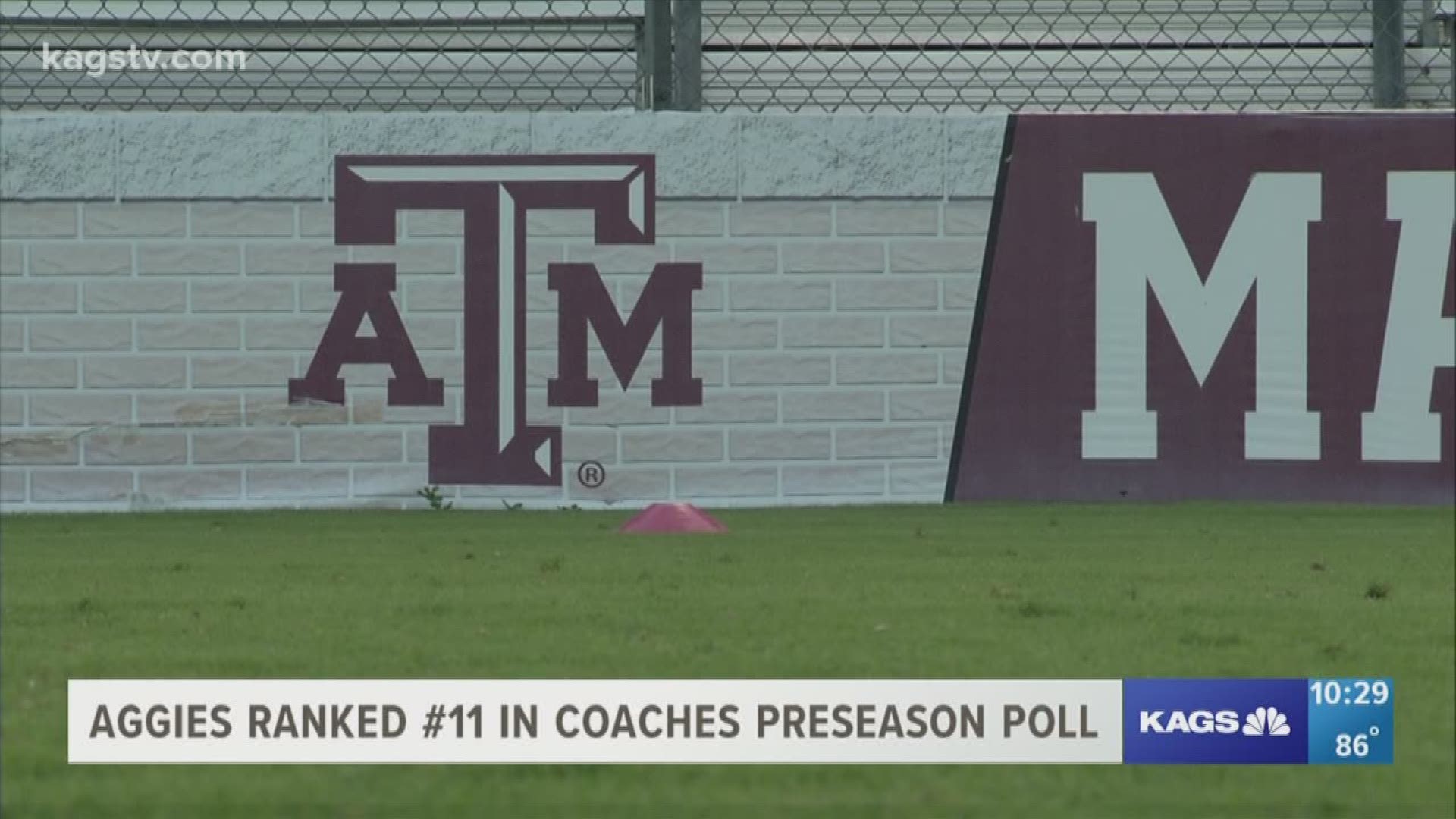 The Texas A&M soccer team will enter the season ranked number 11 in the coaches poll.