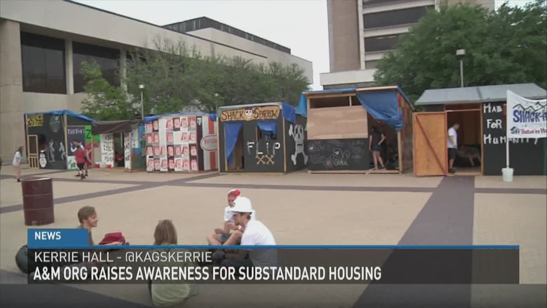 Shack-A-Thon is an annual event on the Texas A&M campus to raise awareness about homelessness.