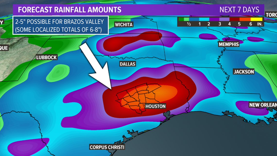 Heavy rain event likely this weekend for the Brazos Valley | kagstv.com