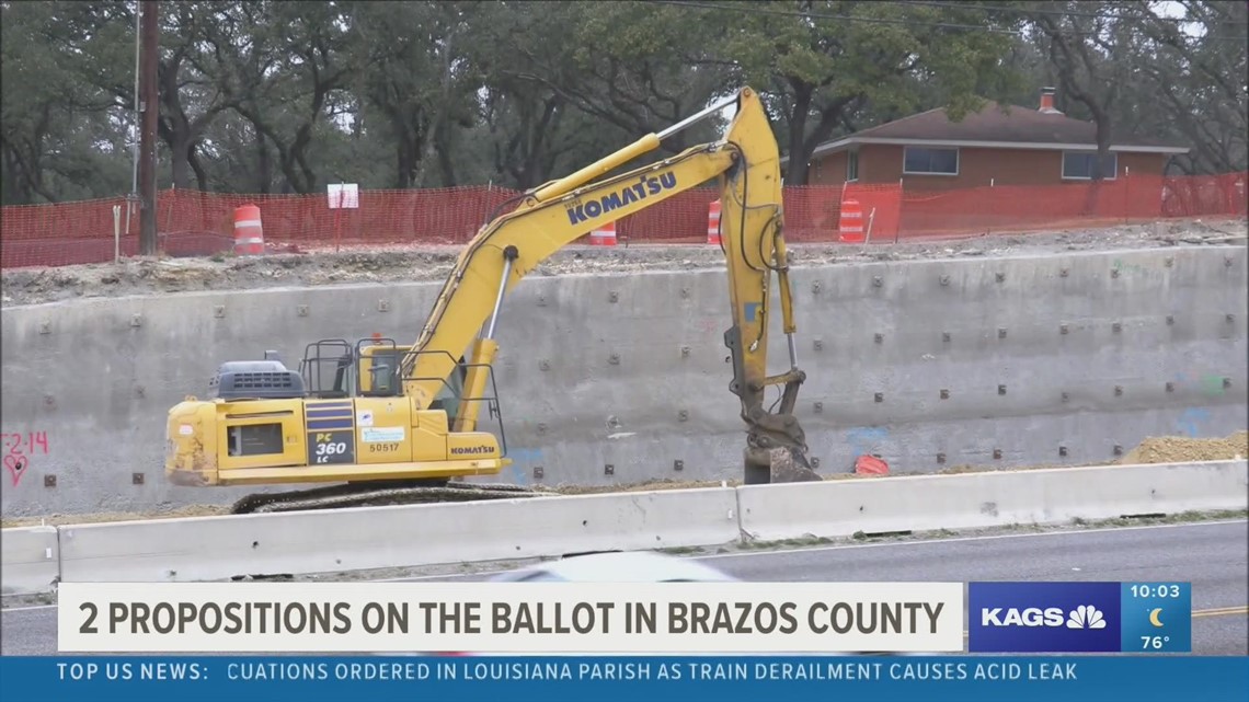 Brazos county is looking to pass two propositions to fund transportation projects in the community