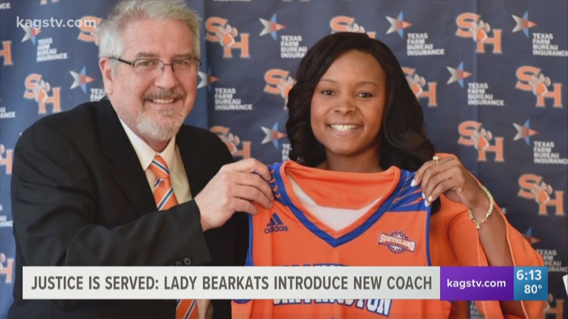 Sam Houston State named Ravon Justice its new women's basketball coach on Tuesday.