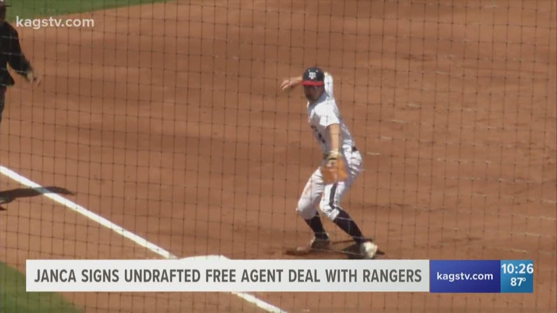 George Janca will leave the Aggies baseball program early after signing a contract with the Rangers.